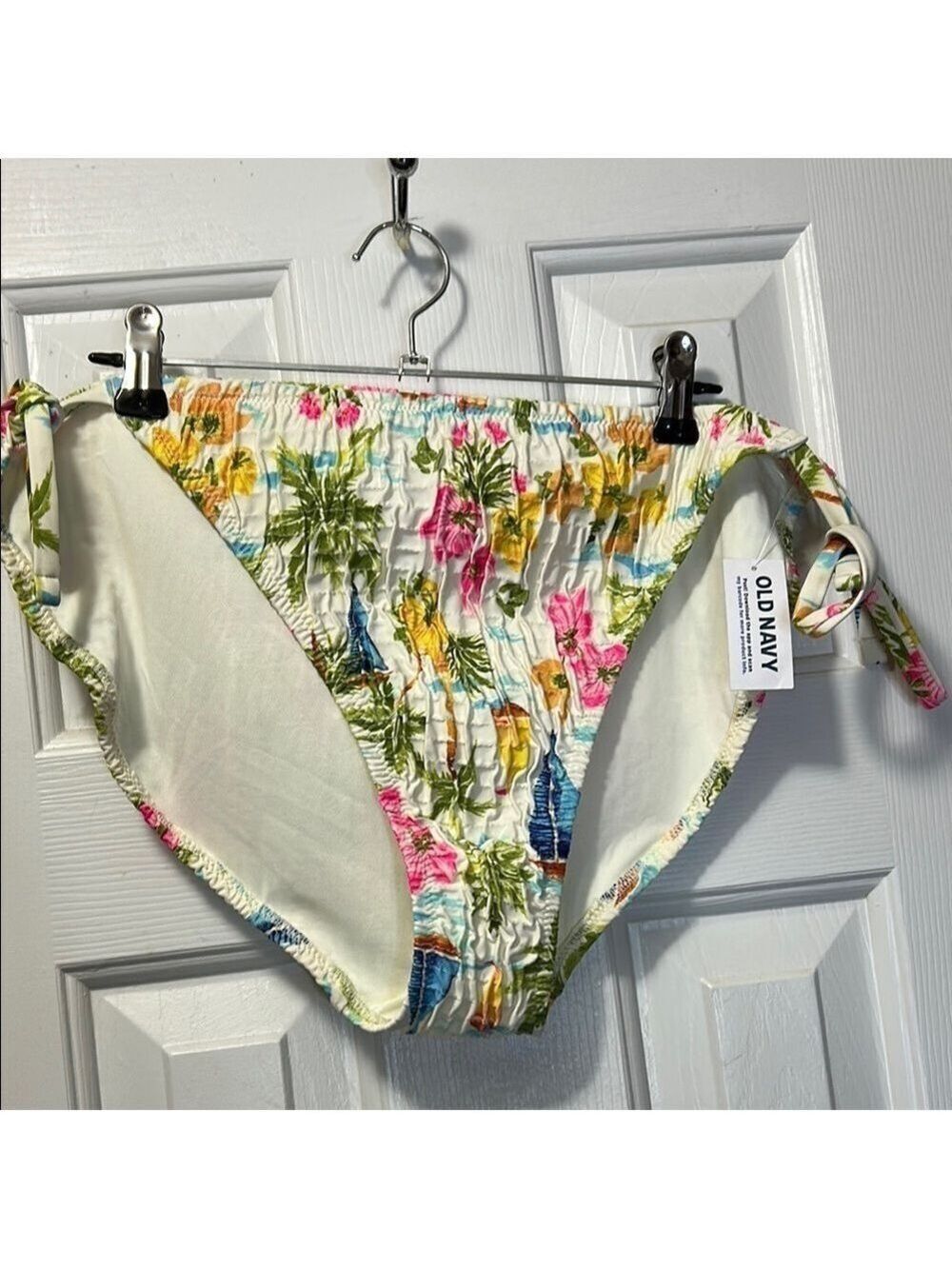 Old Navy Floral Bikini Bottom with side-ties NWT